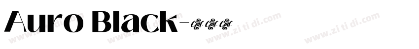 Auro Black字体转换